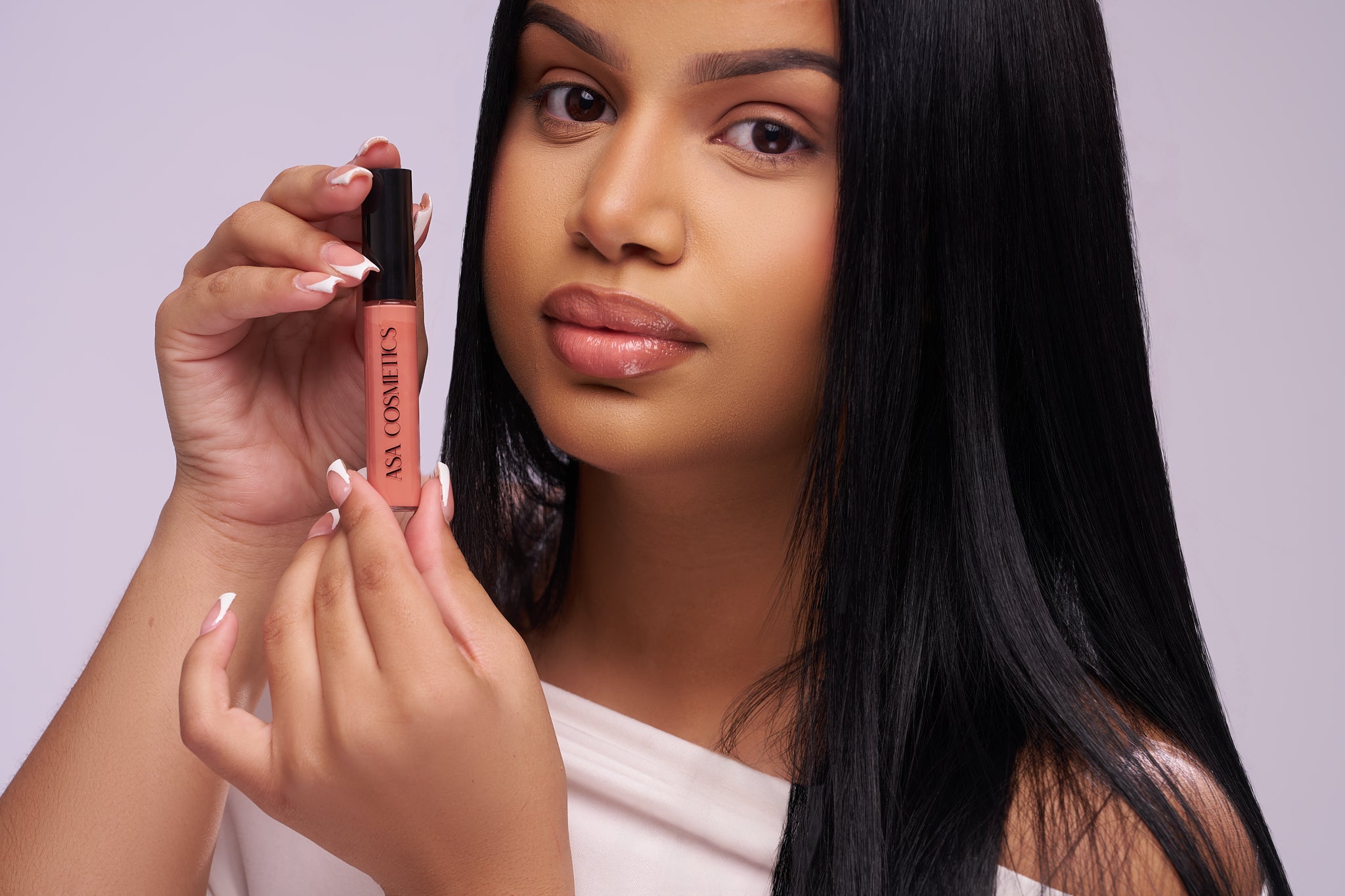Just Peachy Lip Gloss - Peach Nude Gloss by ASA Cosmetics, Hydrating & Smooth Formula